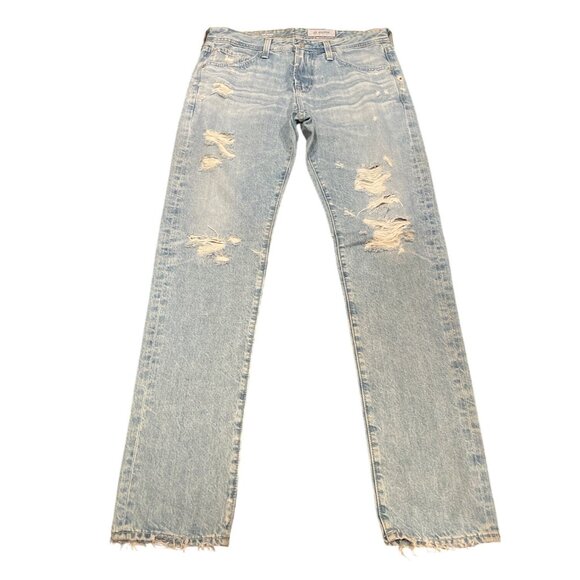 NWOT AG-ED Denim Men's 32x34 The Tellis Modern Slim Jean Distressed Ripped - Picture 1 of 11